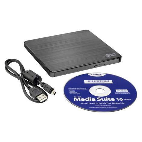 H.L Data Storage Ultra Slim Portable DVD-Writer Black - 3